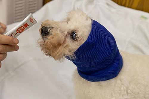 Vista 187 de Cat Head Cover Noise Protection When it Grooming Hematoma Ear Wrap for Cats Wine+Purple S