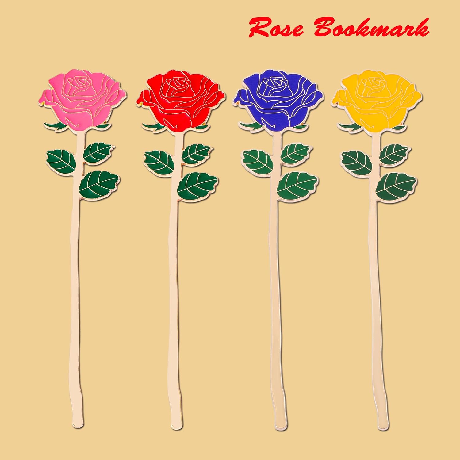 Rose Metal Bookmark Elegant Floral Gift for Her Valentine's Mother's Day image 3