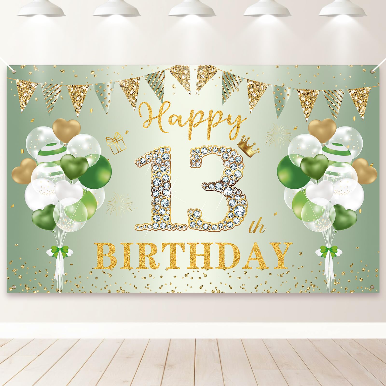 PartyYaa 16. Geburtstag Banner Deko, Extra Großes 16. Geburt