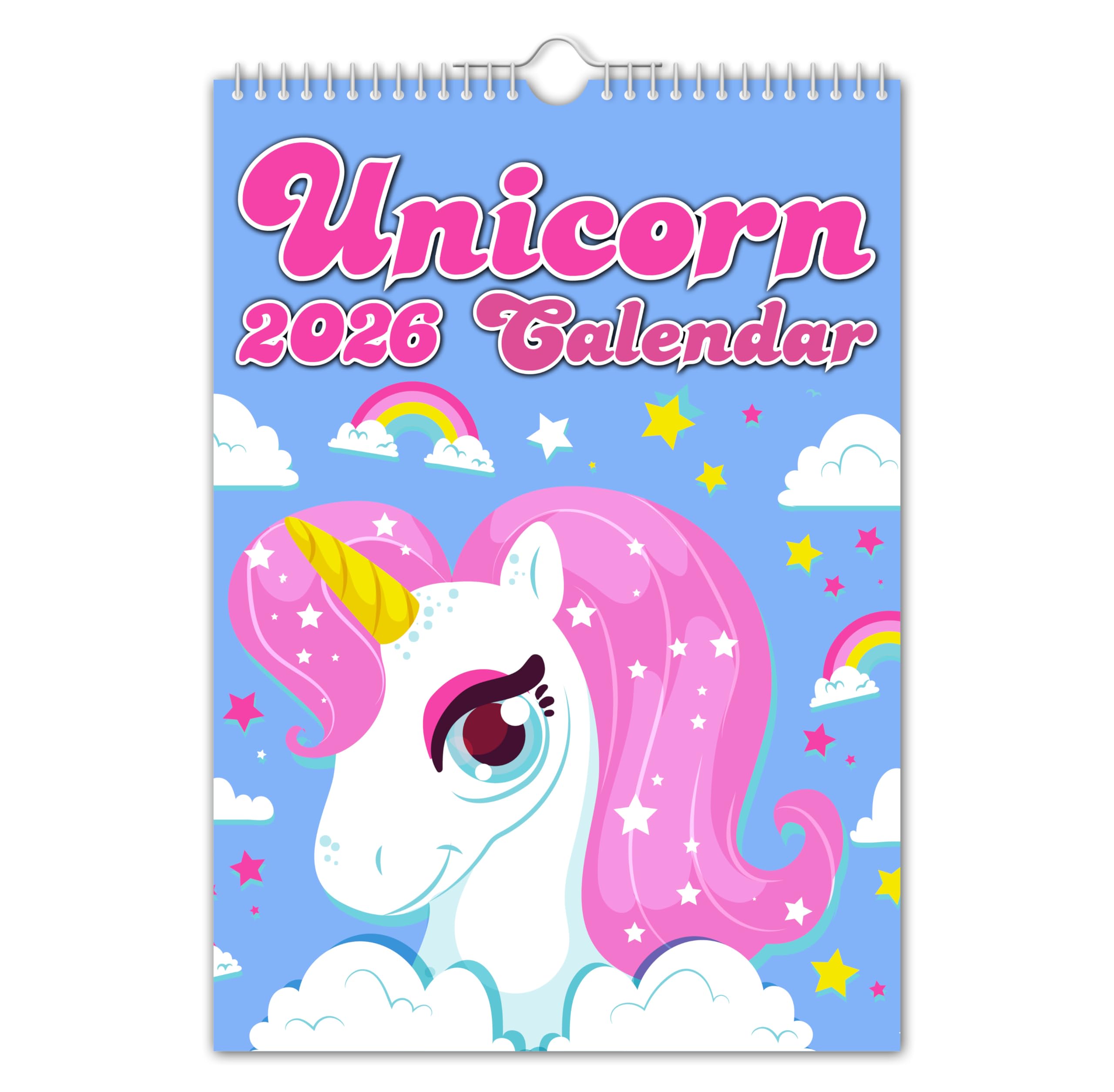 The Calendar King - Unicorn - 2026 Wall Calendar // Kids/Creative/Children's Calendar/Christmas/Birthday/Gift Idea/Present/Novelty/Humour/Secret Santa/Year Planner/Office Gift