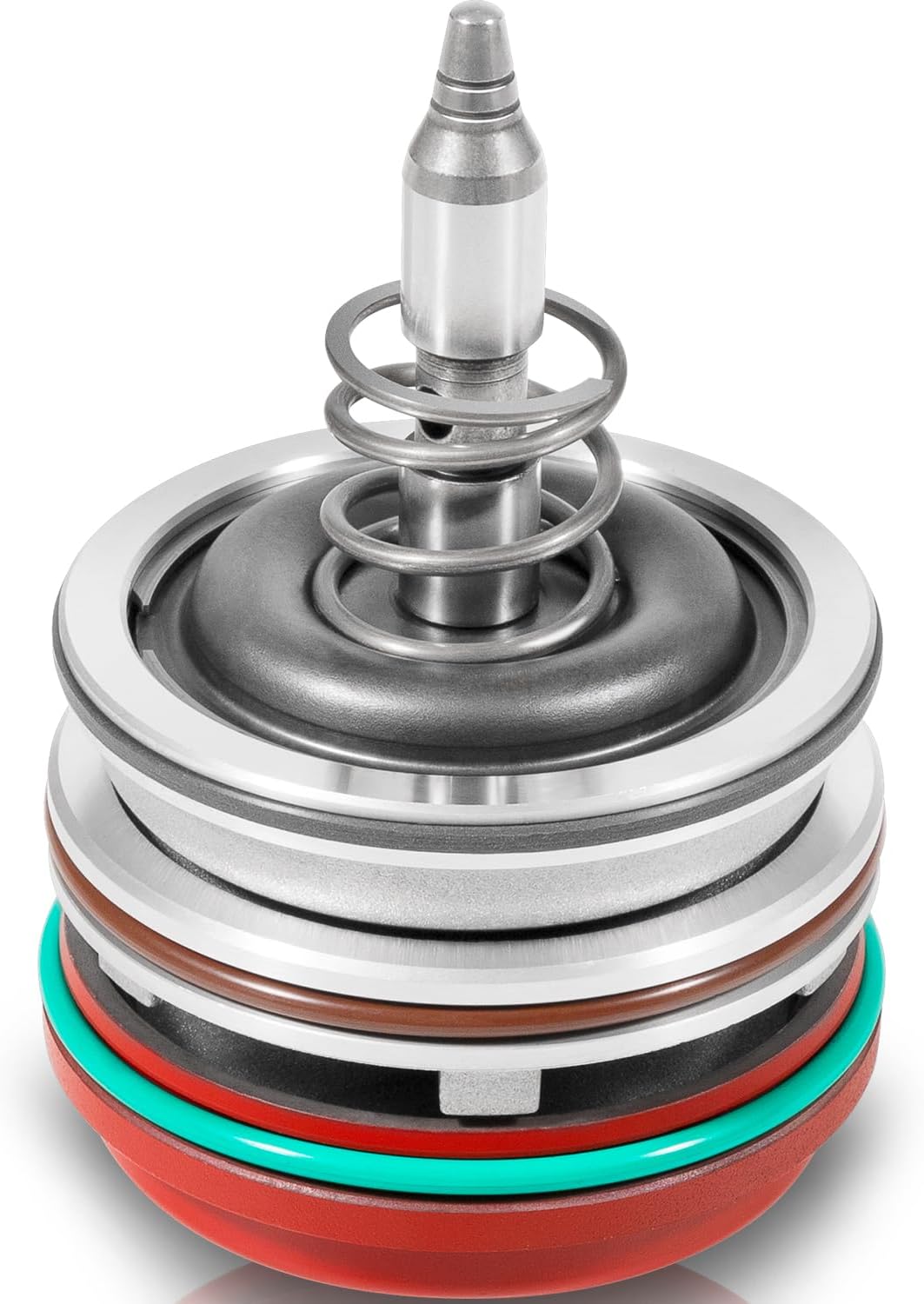 High performance Corvette Servo Piston Assembly with Cover & Snap Ring Compatible with GM 1982-2014 Corvette 700R4 4L60E 4L65E 4L70E Transmissions, Red