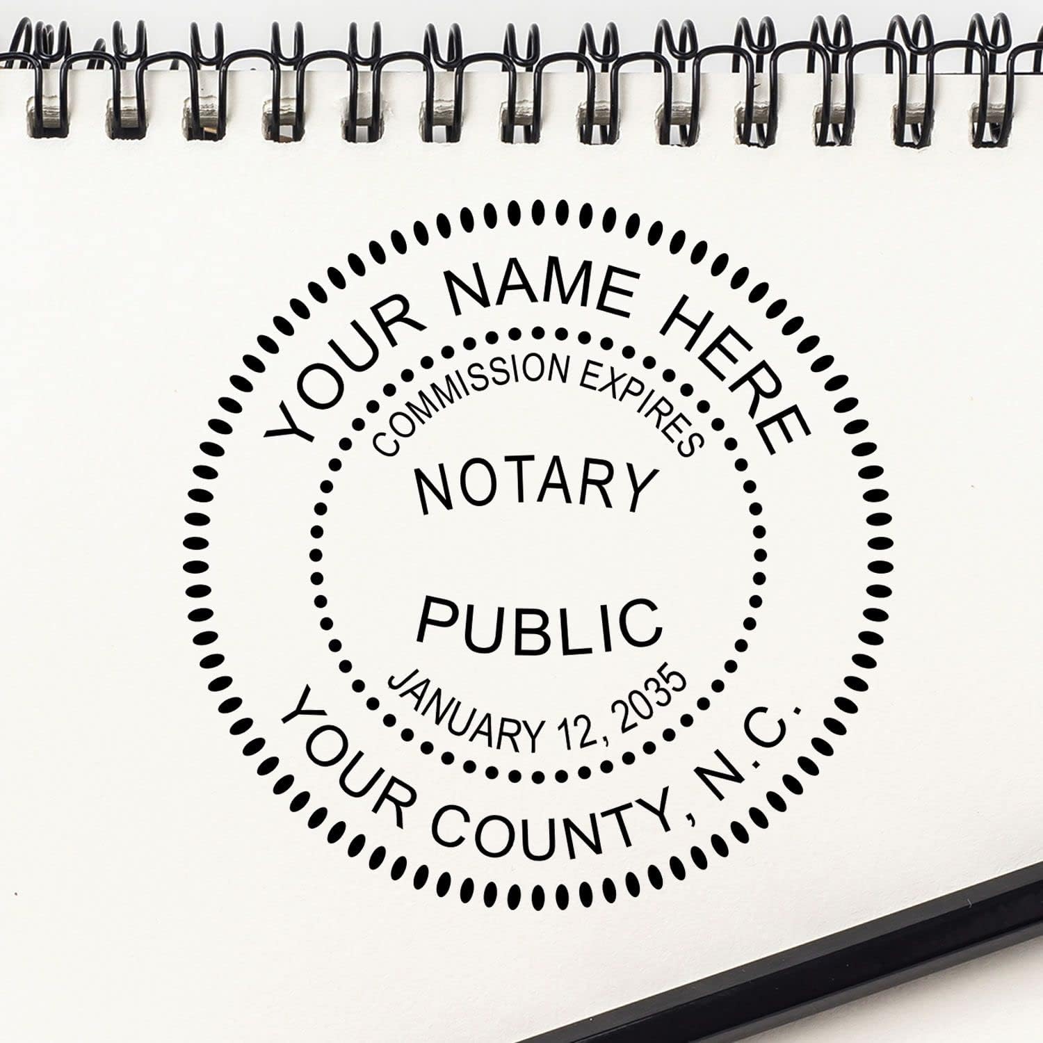 Carolina Seal Self-Inking Notary Stamp