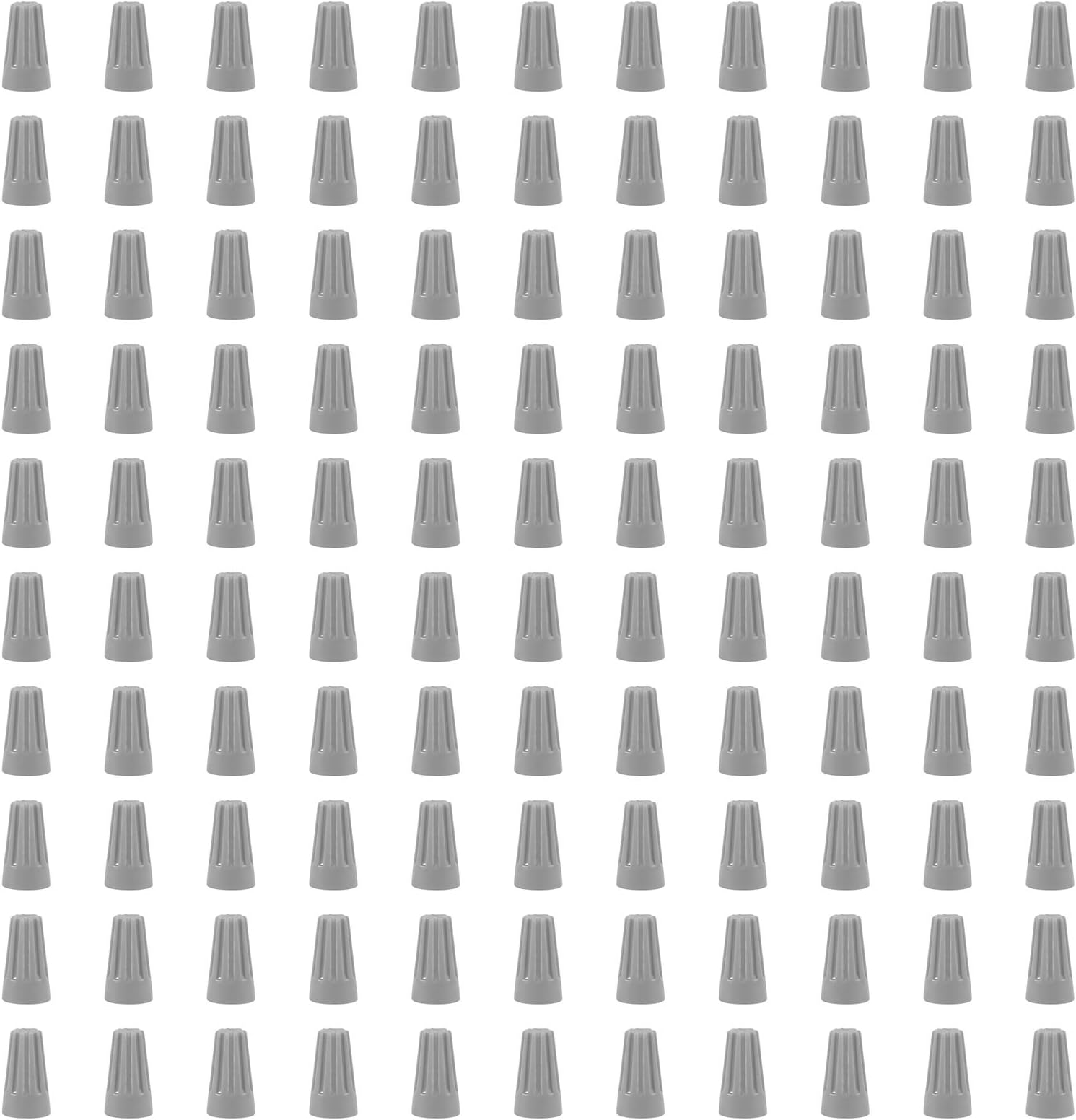 100 PCS P1 Grey Spring Insert Twist Caps Connection Electrical Wire Connectors Nuts Screw Terminals Assortment (Grey)