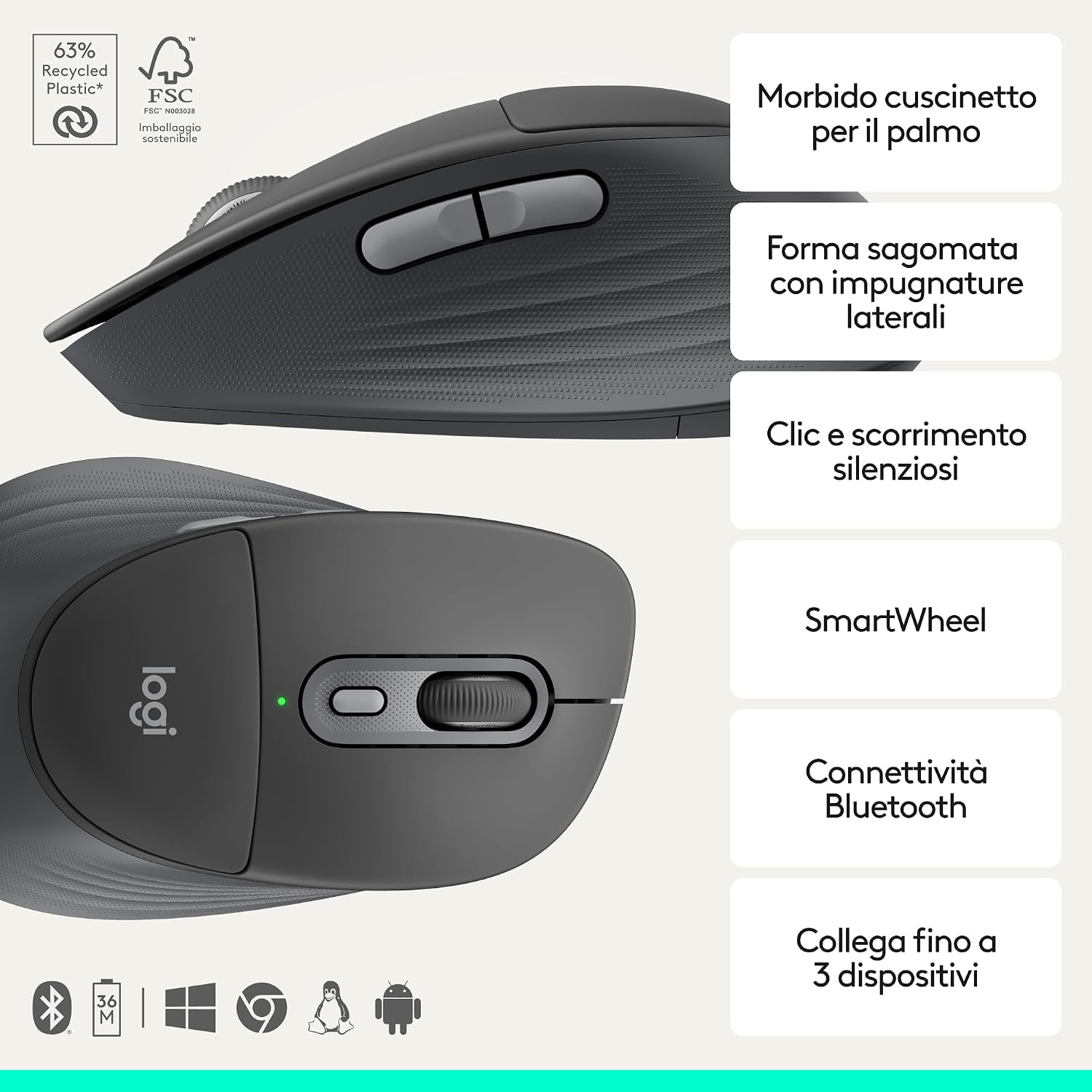 Signature Comfort Plus Combo MK880 (Grafite) ITA QWERTY - Tastiera gaming - Immagine 2