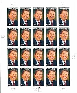 President Ronald Reagan (Sheet of 20) 37 Cent US Postage Stamp 2005 Scott 3897