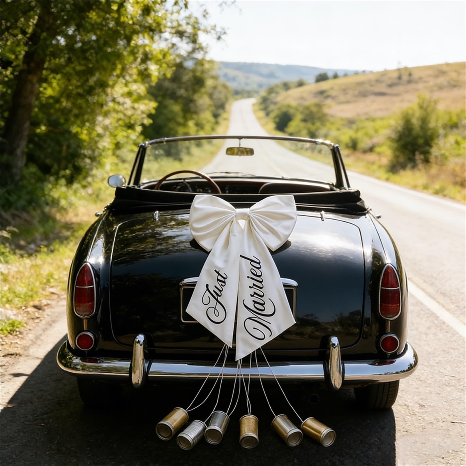 Hochzeitsauto Schleife Just Married Autoschleife, Hochzeitsantrag, Dekoration, Autoband, Verlobung, Brautparty, Junggesellenabschied, Zubehör, Souvenirs