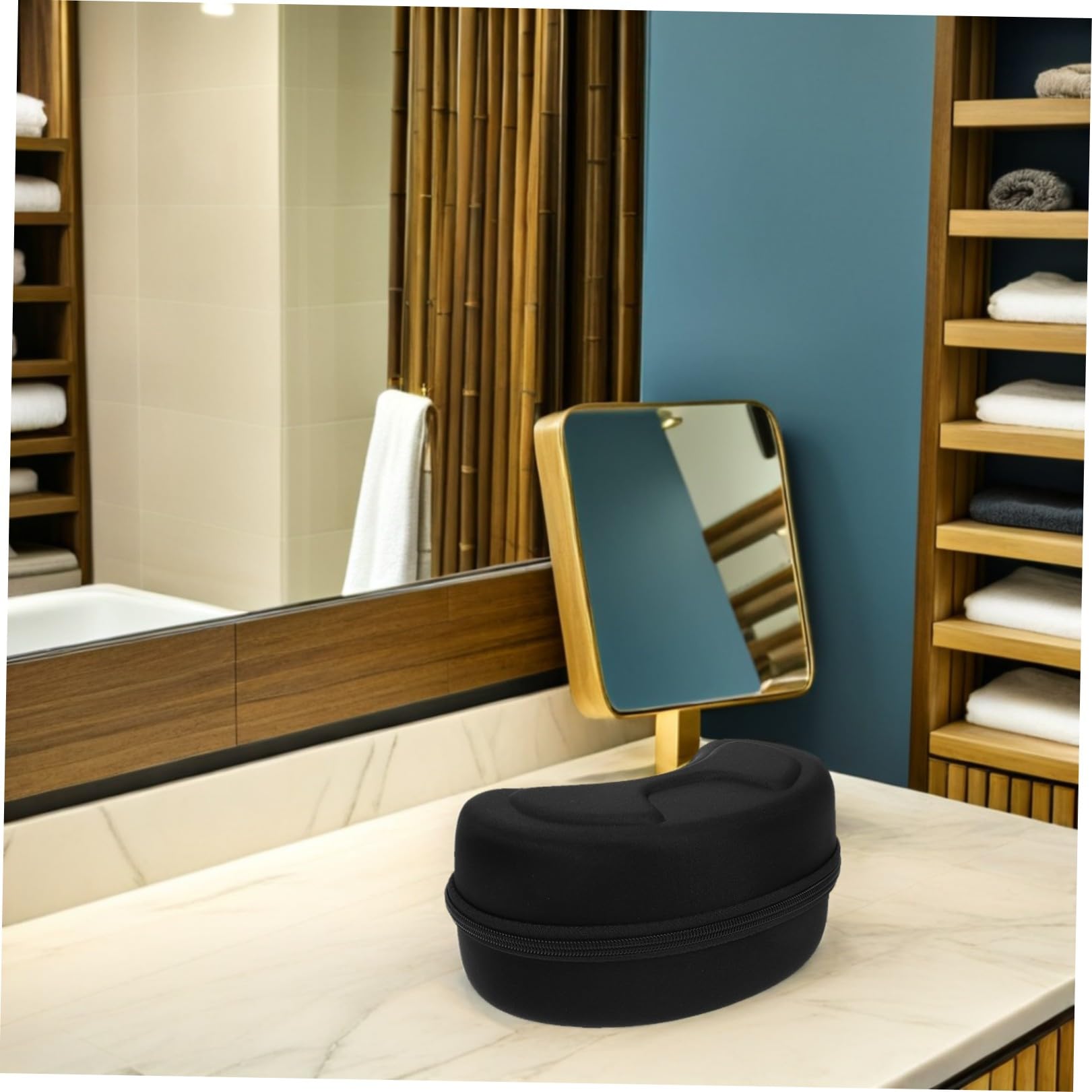 LIFKOME 2pièces Boîte De Rangement Eva Pour Lunettes De Soleil Et Masques De Ski De Design Large Et Résistant Aux Chocs Pour Stockage Des Lunettes De Ski Couleur Noire