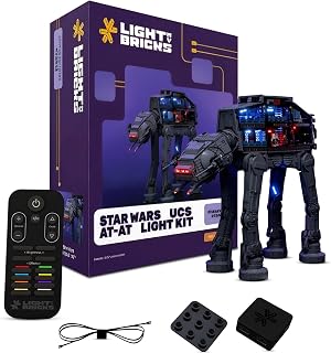 LED Light Kit for LEGO Star Wars UCS AT-AT 75313 with 2.0 Remote Control Pack – DIY Lighting Accessories for UCS Display (Model Not Included)