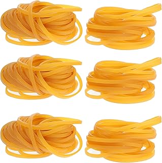 ledmomo 580個 入り高弾力ゴムバンド 多機能イエローラバーループ オフィスや家用束ね用品 強靭で変形しにくい丈夫な固定用輪ゴム