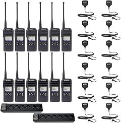 DTR700 50 Channel 1 Watt 900MHZ License Free Digital Two Way Radio with HKLN4606 and PMPN4465 Multi Unit