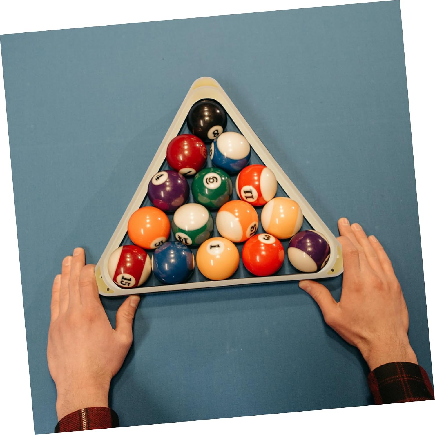 BESPORTBLE Billiards Tripod Rack for Pool Table Abs Billiard Ball Storage Reliable Support and Sleek Design for Snooker and Pool Games