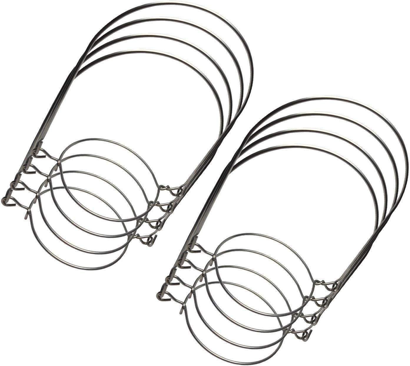 Happy Shopping Time Silver Stainless Steel Wire Handles (Handle-Ease) for Mason, Ball, Canning Jars (8 Pack, Wide Mouth)