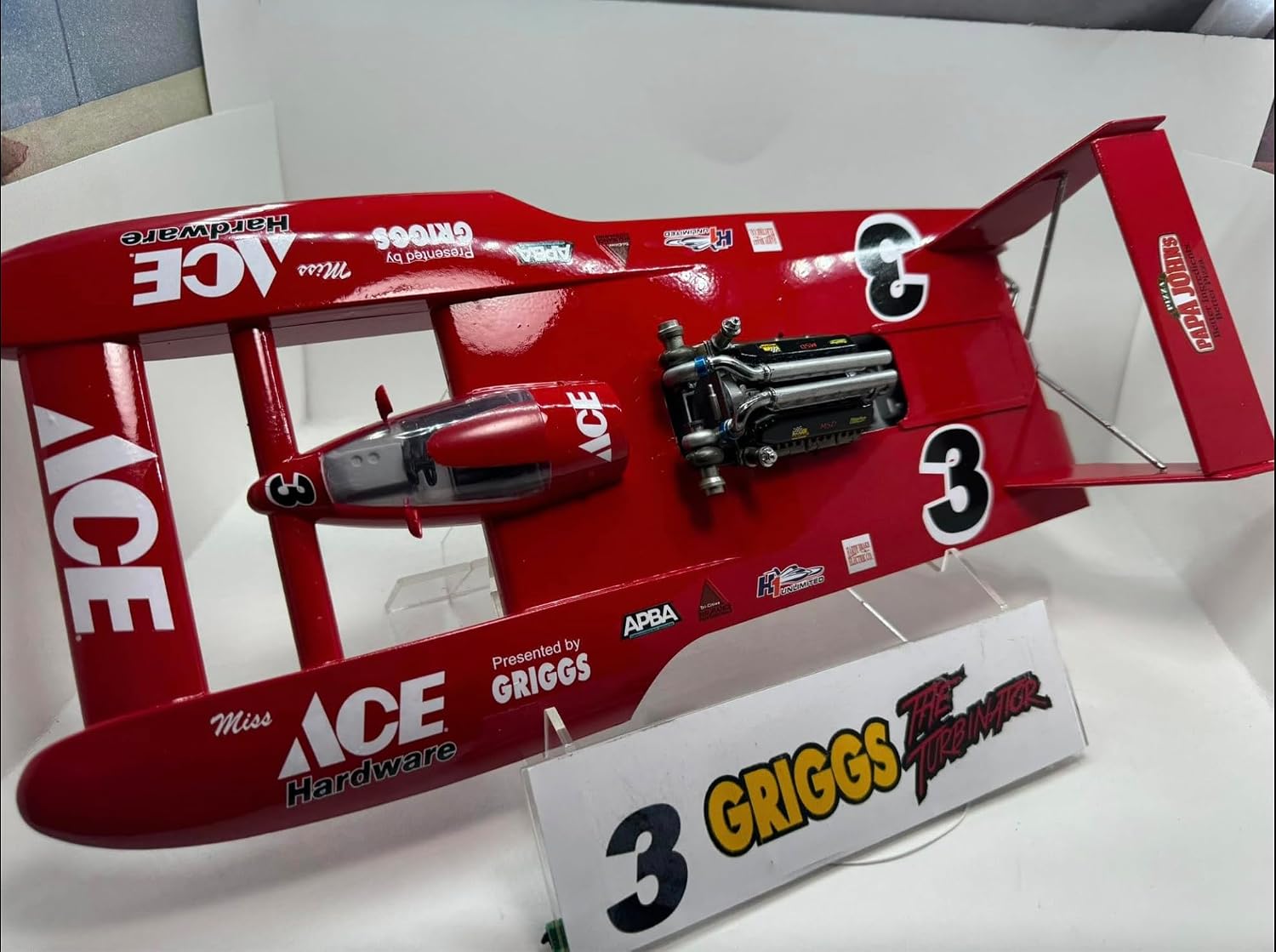 2025-1/25th Scale Griggs ACE U-3 V-12 Allison Unlimited Hydroplane Model kit