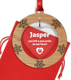 PERSONALISED Pet Remembrance Christmas Decorations - Dog Cat Pet Memory Gifts - Pet Memorial Christmas Decorations Ornament Bauble - Dog Cat Memorial Christmas Tree Decoration
