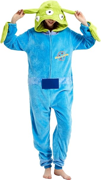 Snug Fit Adult Unisex Onesie Cosplay Costume,One Piece Pajama Halloween Homewear Suit for Women and Men