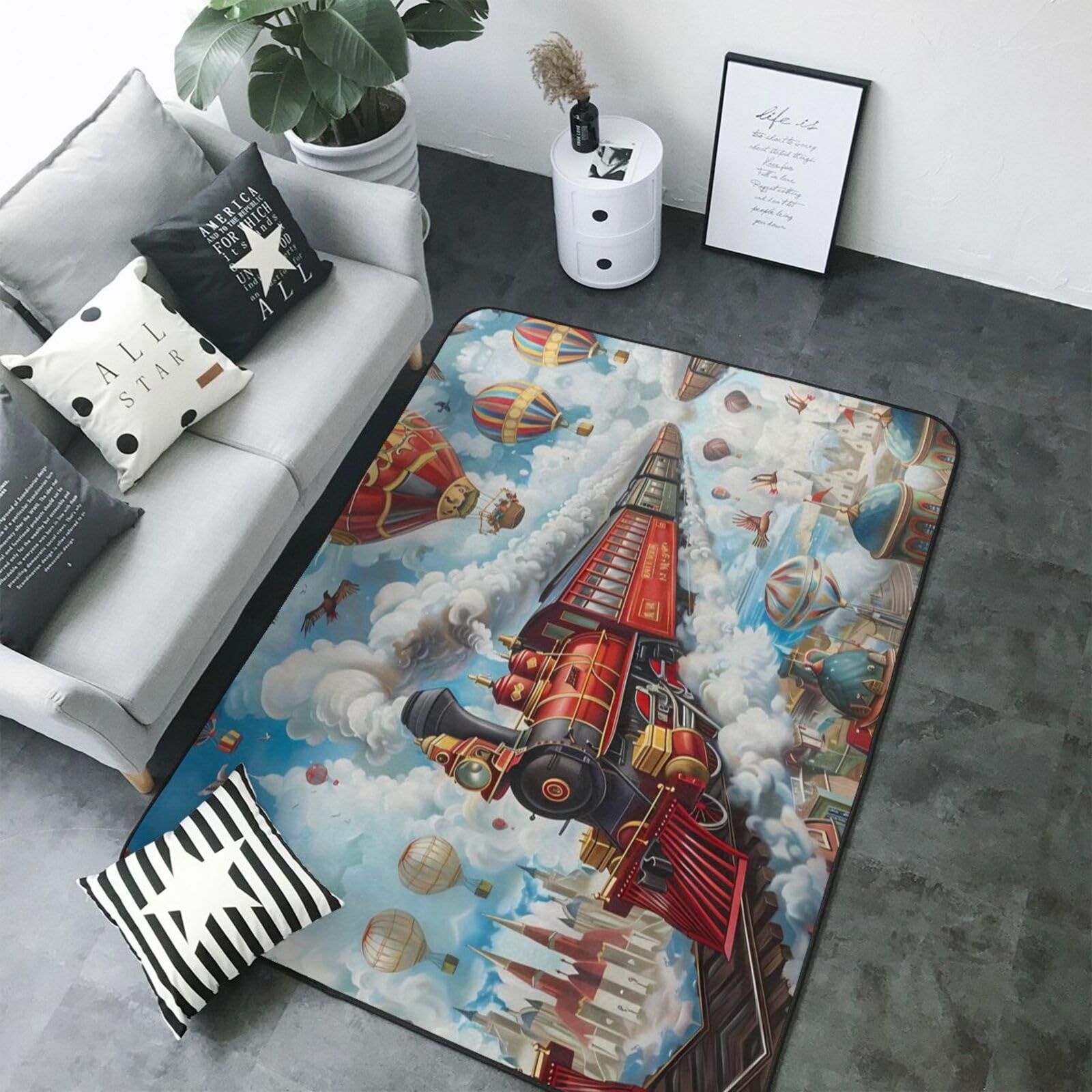Tapis doux lavable pour chambre enfant, fini les allergies au salon