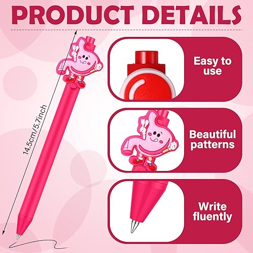 Miniatura 2 de Dinifee Juego de 60 bolígrafos de enfermería a granel, bonito juego de bolígrafos de enfermería de dibujos animados, bolígrafo de agradecimiento