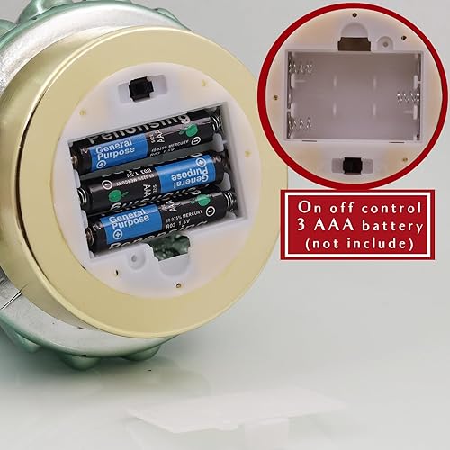 Miniatura 6 de Árbol de Navidad de cristal de mercurio verde, 3 piezas, árbol de Navidad de mesa con luz, funciona con pilas, mini árbol de Navidad para decoración