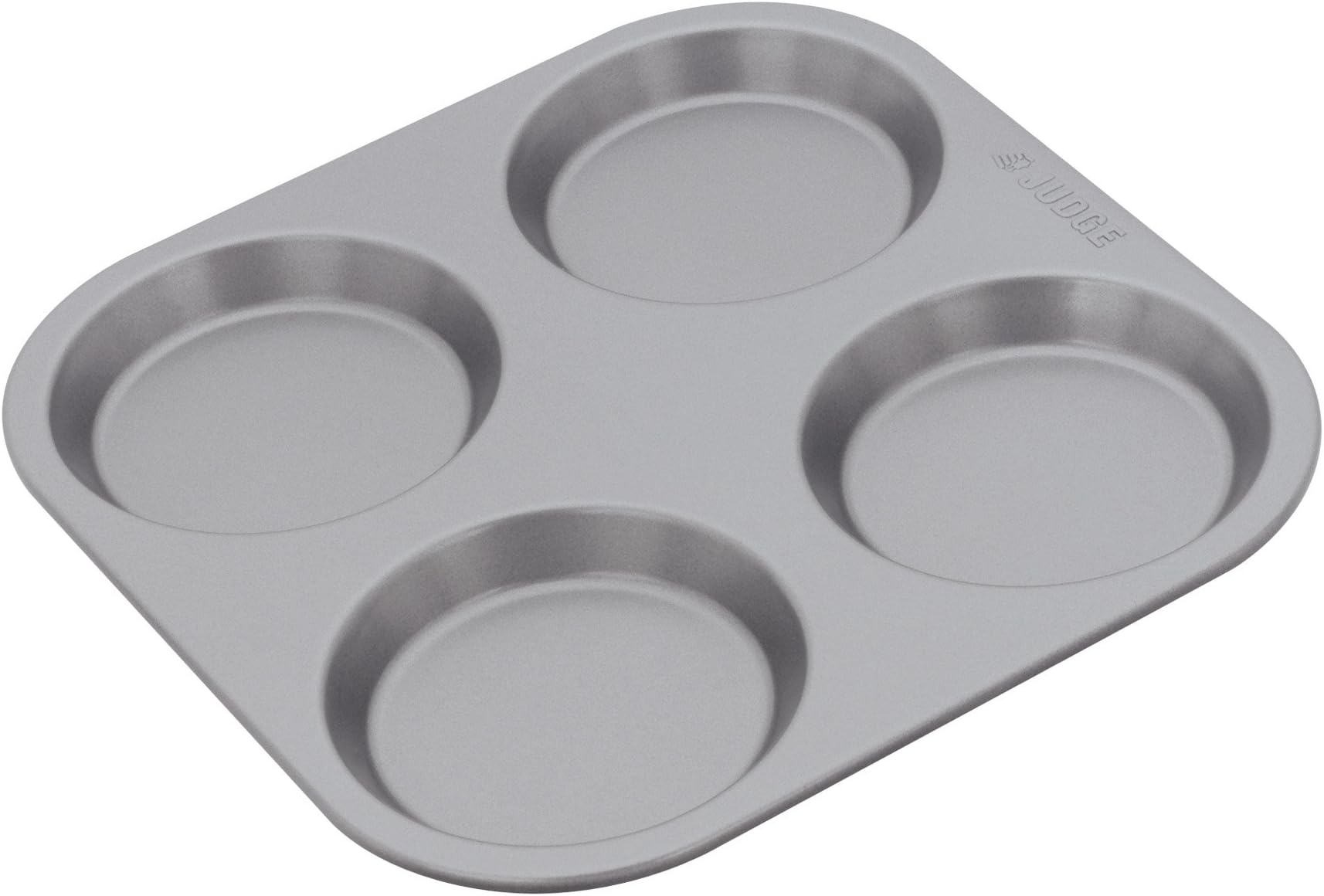 Judge JB16 Non-Stick Yorkshire Pudding Tin with 4 Cups, Dishwasher Safe 23cm x 23cm x 1.5cm - 5 Year Guarantee