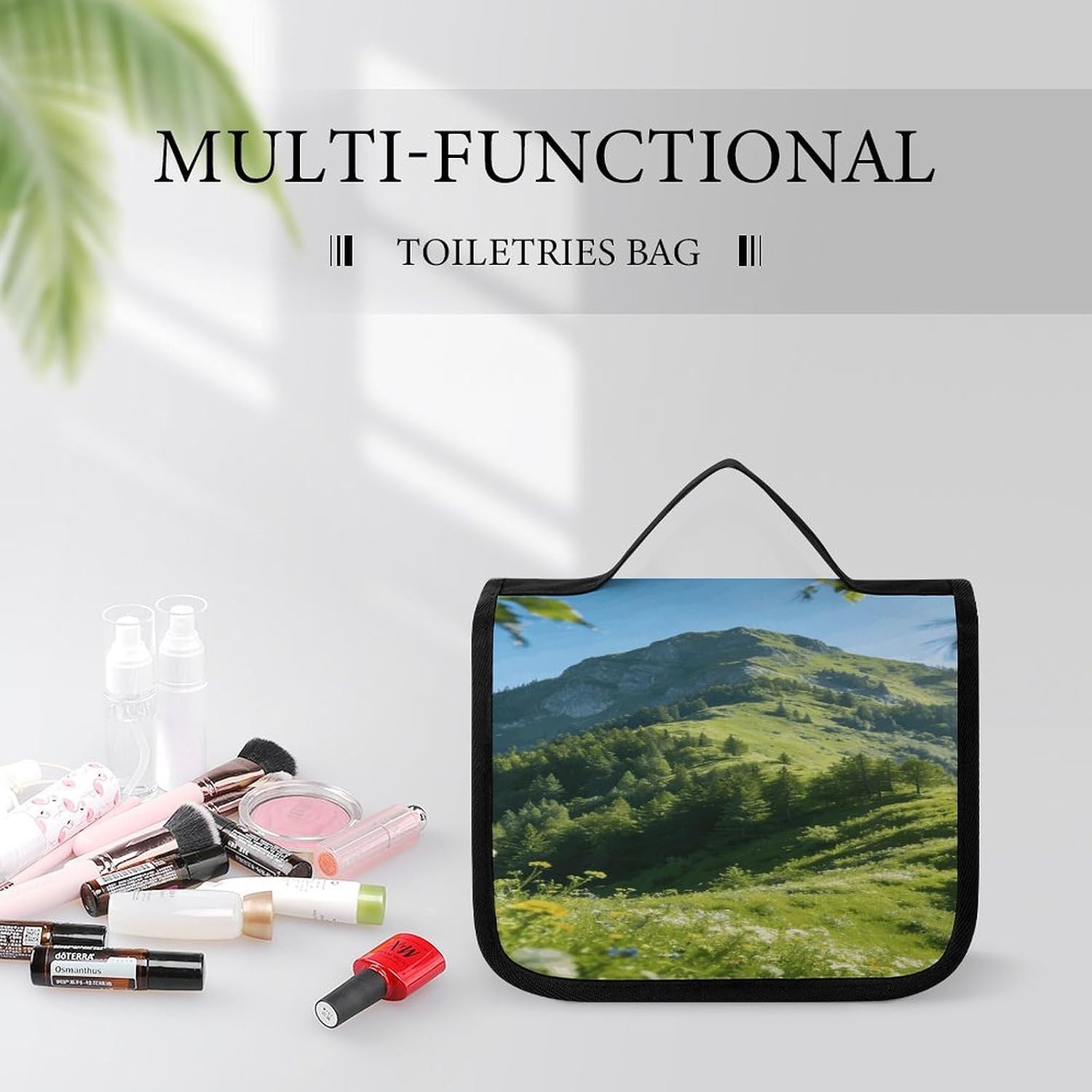 Mountain in The Summer Wash Bag Portable Makeup Pouch image 5