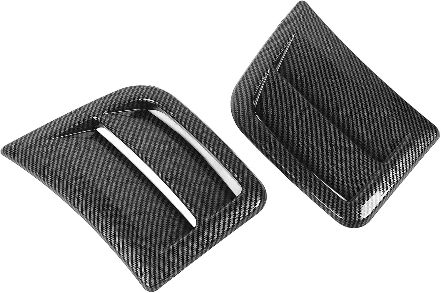 Front Bumper Air Intake Panel Side Trim, Stylish Looking Front Bumper Side Vent Cover for Impreza STI 2008 to 2014 (Carbon Fiber Color)