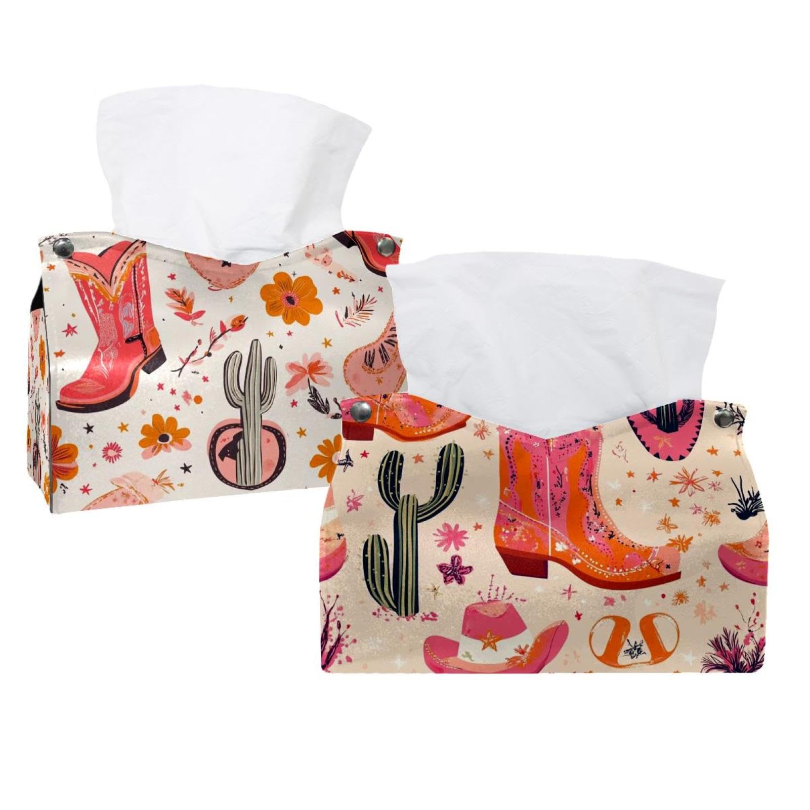 Distributeur de serviettes cowboy et cactus pour salle de bain et chambre d'hôtel