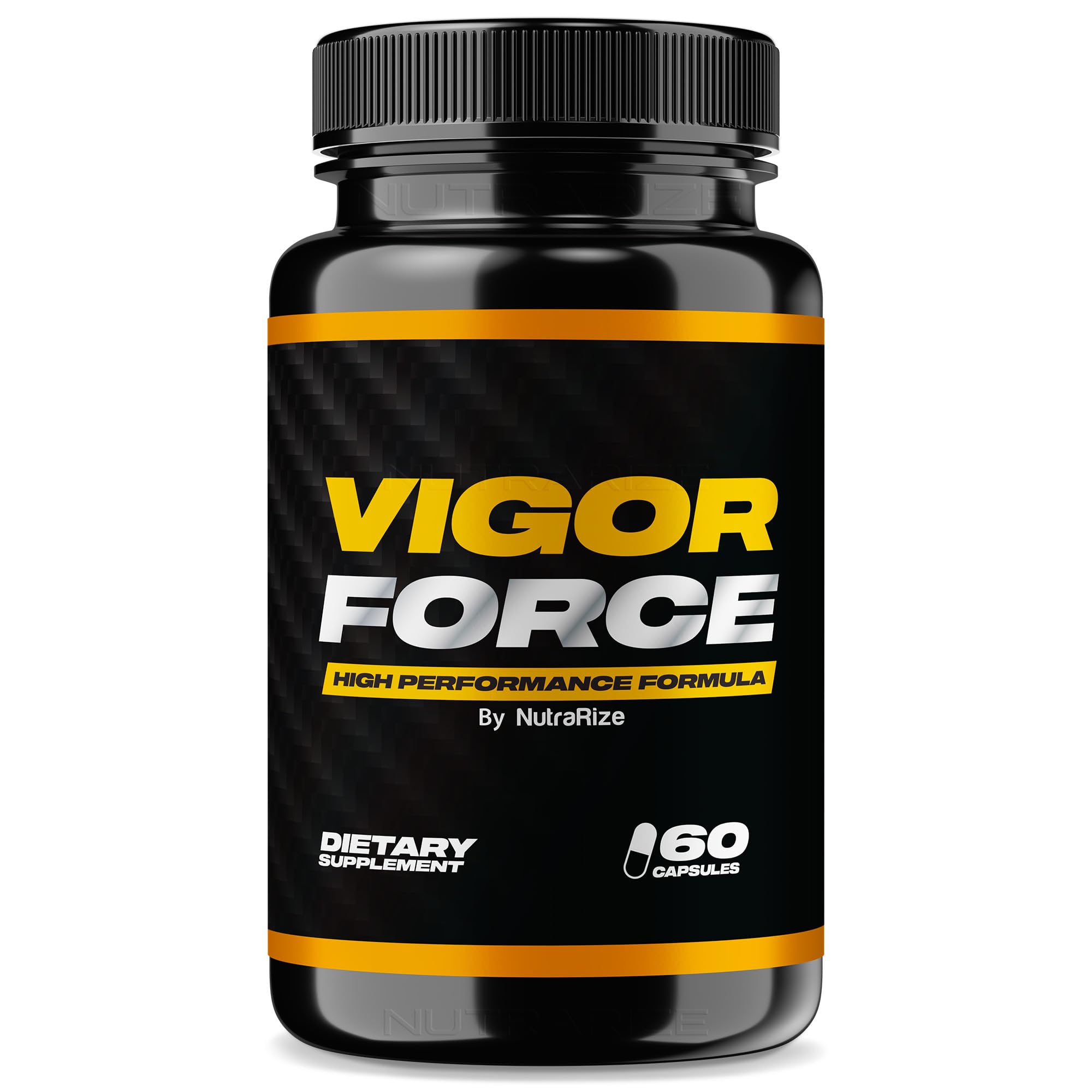 NutraRize Vigor Force for Men, High Performance Male Capsules, All Natural Dietary Supplement for Overall Health and Wellness, Official Pills 50 Review (60 Capsules)