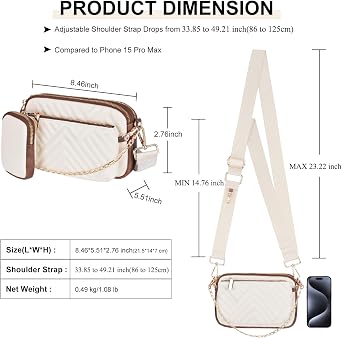 Small Crossbody Bags for Women 3 in 1 Trendy Shoulder Fashion Designer Mini Cute Sling Chest Bag | Small