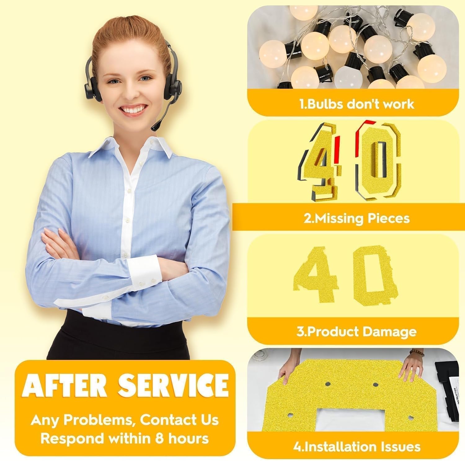 4FT Marquee Light Up 40 Numbers,Glitter Gold Giant Marquee Mosaic Number Frame Light Up for 40th Birthday Party Decorations Mosaic Number 40,DIY Frame Pre-Cut Foam Board Kit