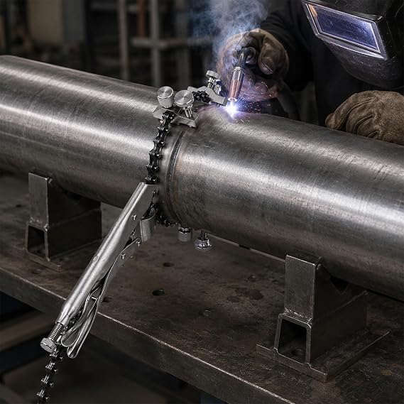 Heavy Duty Pipe Alignment Chain Fitting Tools for Welding & Maintenance