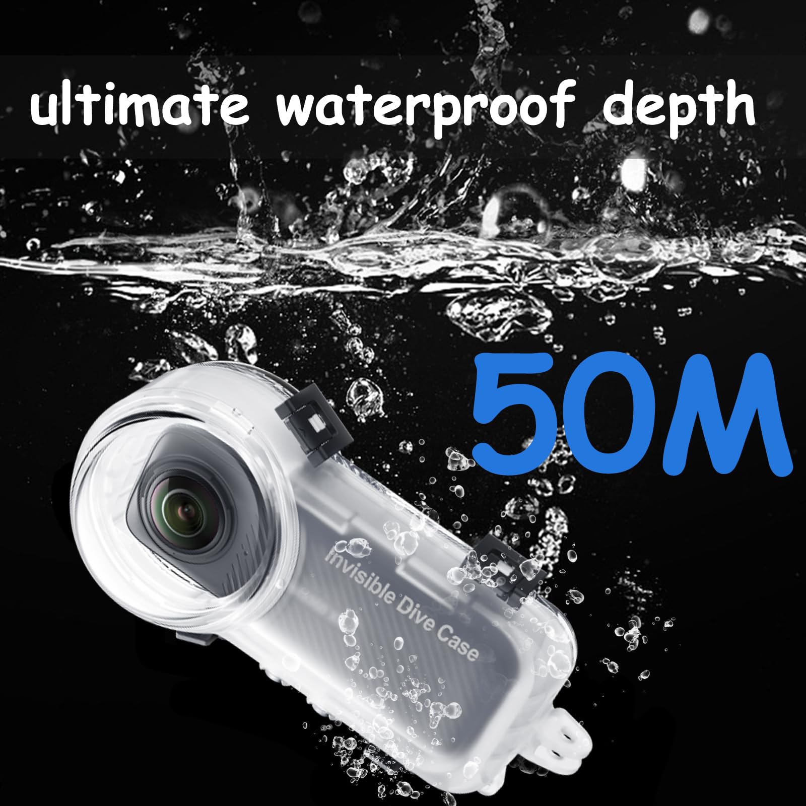 Birgipar Invisible Dive Case for Insta360 X4, Transparent Acrylic, Underwater Camera Housing, Waterproof up to 50m - Image 4