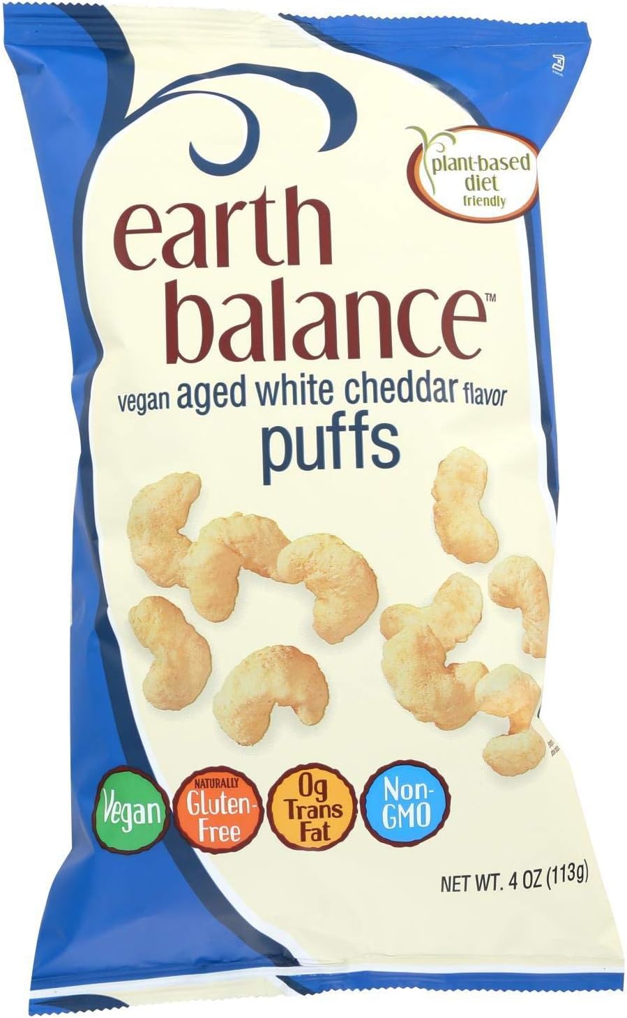 Vegan Puffs - Aged White Cheddar - Case of 12-4 oz.