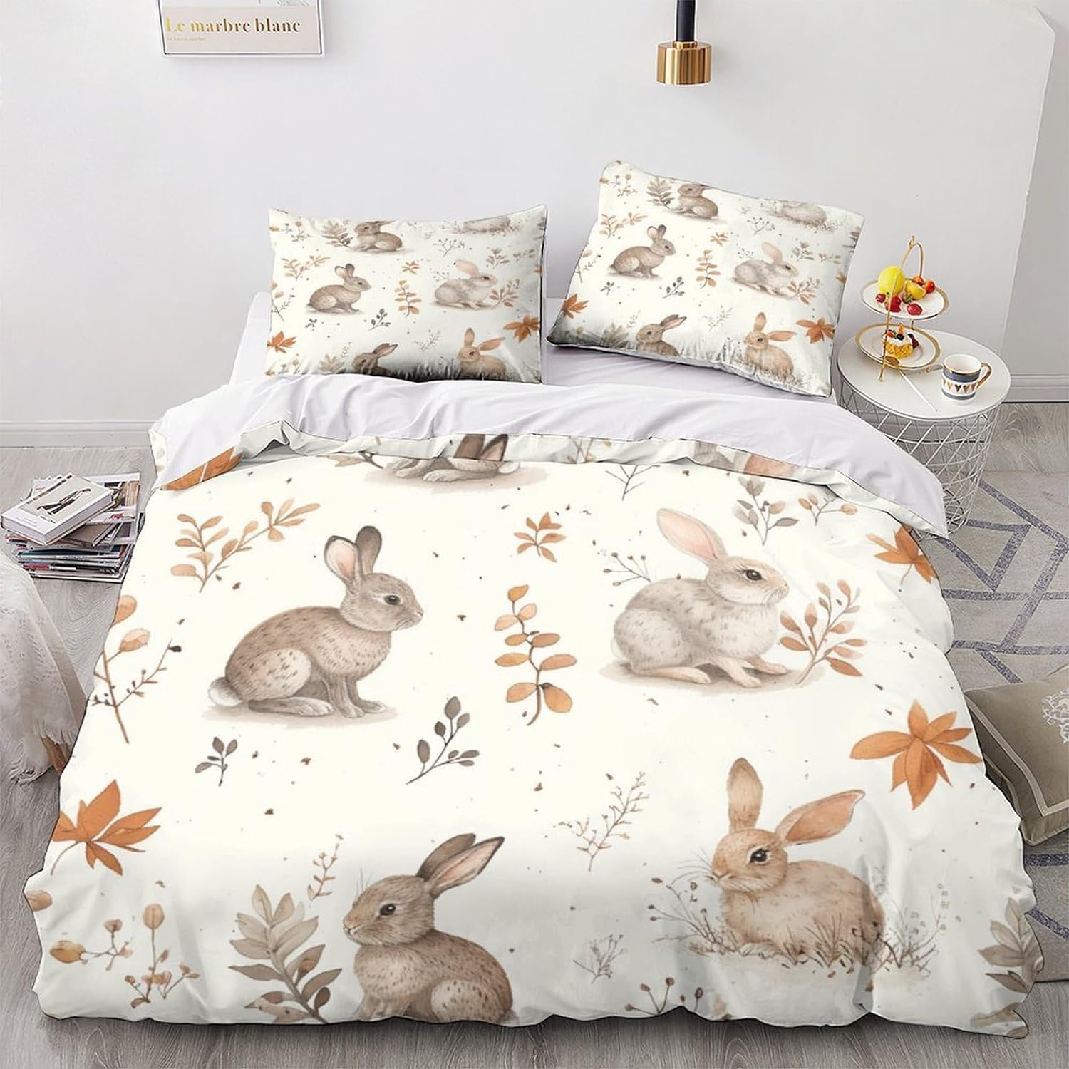 Housse de couette 200x200 avec fermeture éclair pour un lit vite fait
