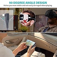 Vista 3 de Cable de enlace de 10 pies compatible con auriculares OculusMeta Quest 2, accesorios VR, transferencia de alta velocidad de 5 Gbps y carga rápida