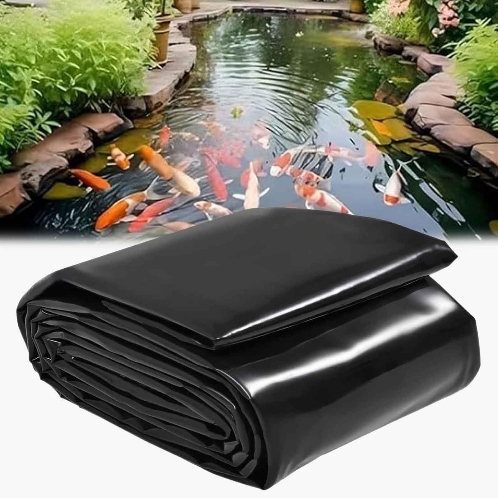 Bâche de bassin en PEHD 5 mil pliable pour petits bassins et cascades de jardin