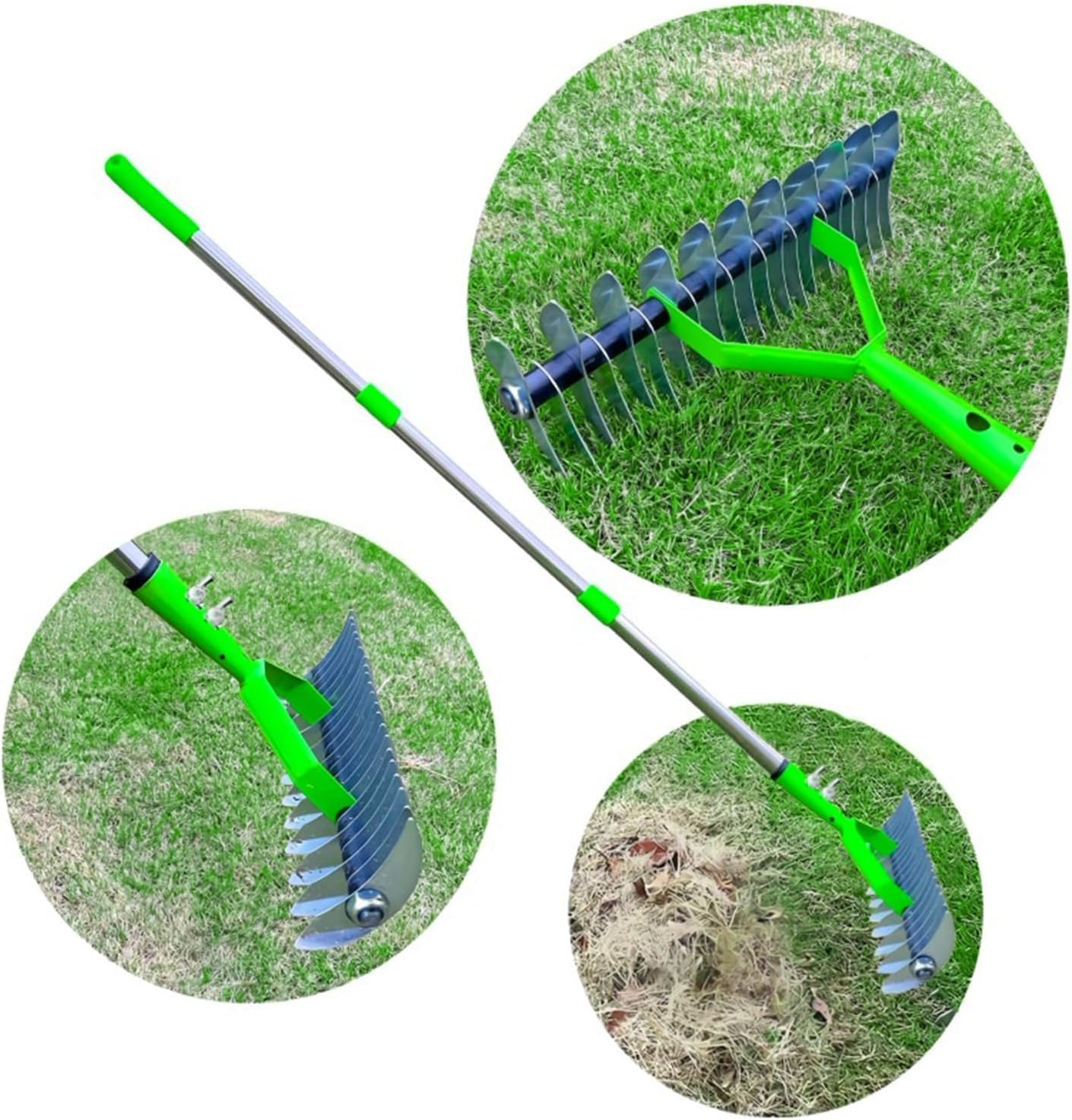Aireador manual para césped – Rastrillo con picos para una aireación eficaz del suelo y el cuidado del césped