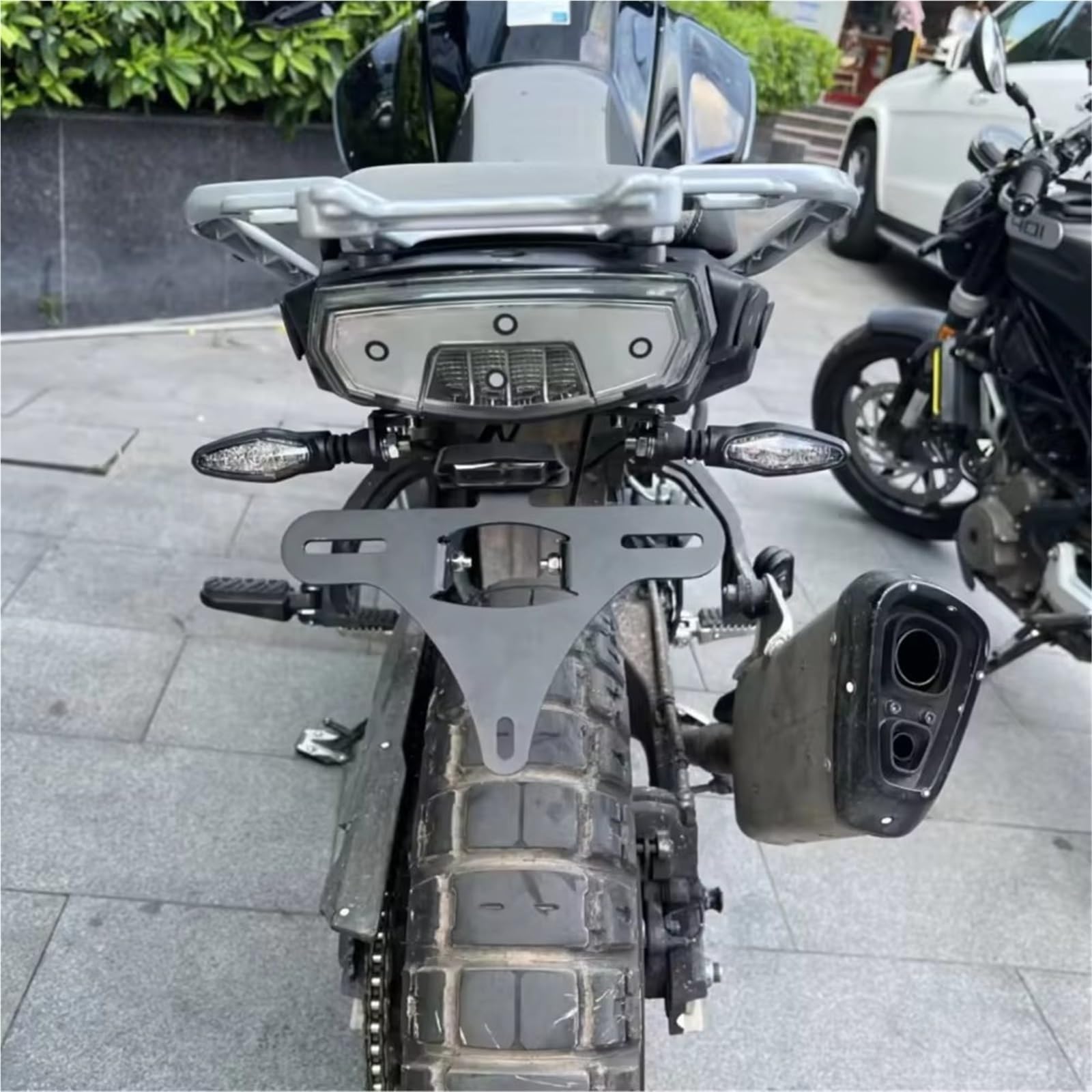 Portatarga Posteriore Moto Per CFMOTO 450MT 450 MT IBEX 2024 2025 2026 Con LED