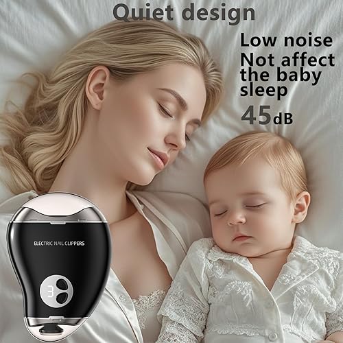 Miniatura 9 de Electric Nail Clippers for Seniors and Women, LED Light Electric Nail Trimmer Adult with 3 Speeds, Safe Automatic Fingernail Grinder with Storage,