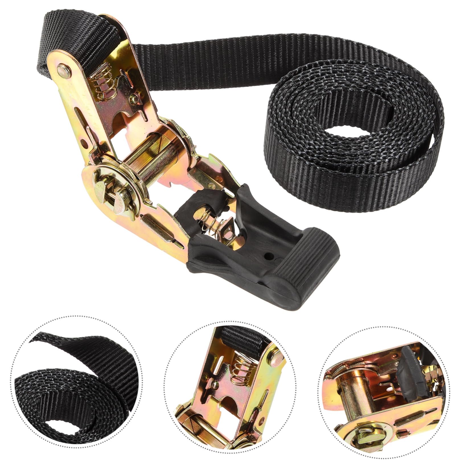 4 Cinghie A Cricchetto, 5 M X 25 Mm, 800 Kg Di Ancoraggio Per Furgoni - Foto 12