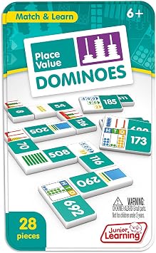 Junior Learning Place Value Dominoes Educational Action Games