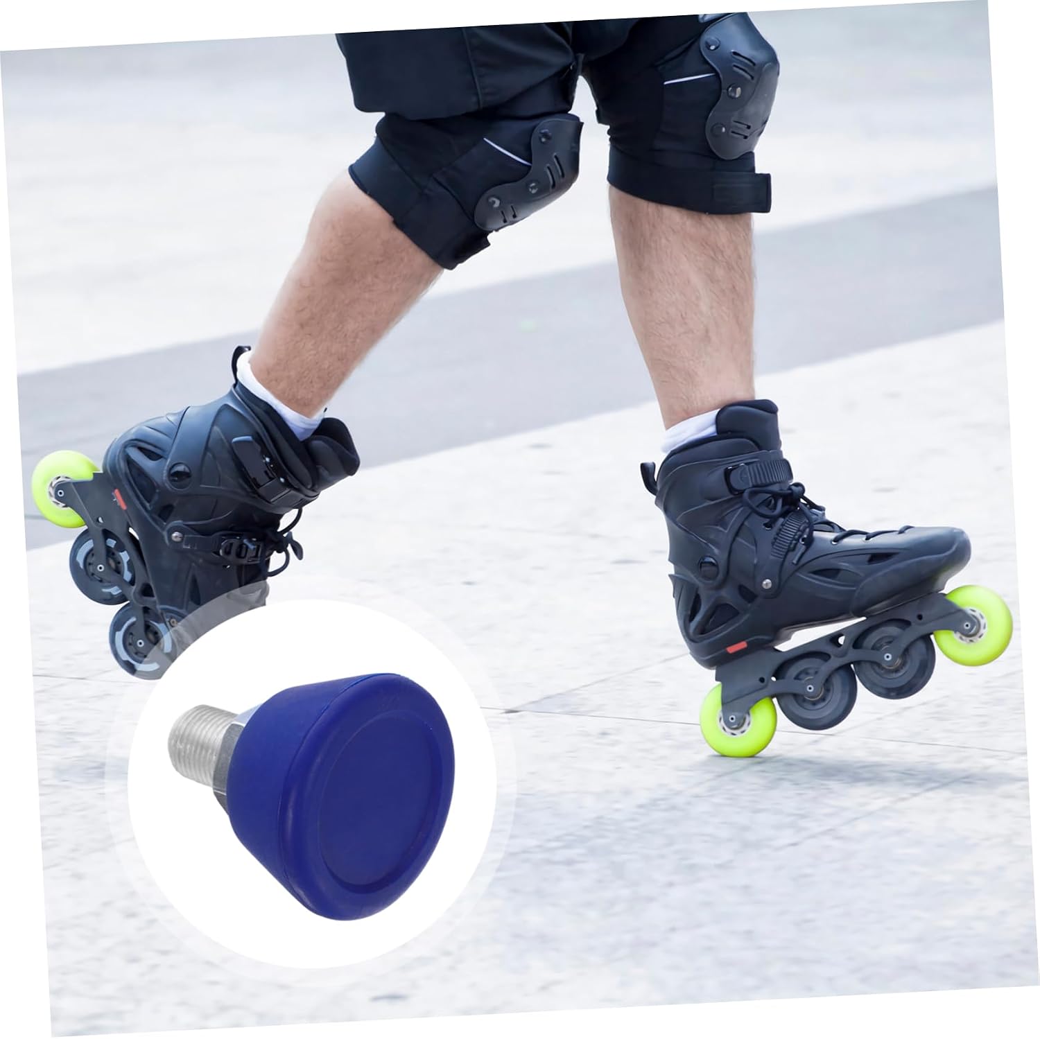 Repairing Roller Skate Toe Stopper Brake Pad for Men Women Easy Install Jam for Roller Skates Lightweight Non-Marking