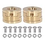 Brass Cross Slider Coupling for 3D Printers – CNC Machined Minimized Friction Coupler Compatible with VzBot, BLV, T8, Z-Axis 3D Printers