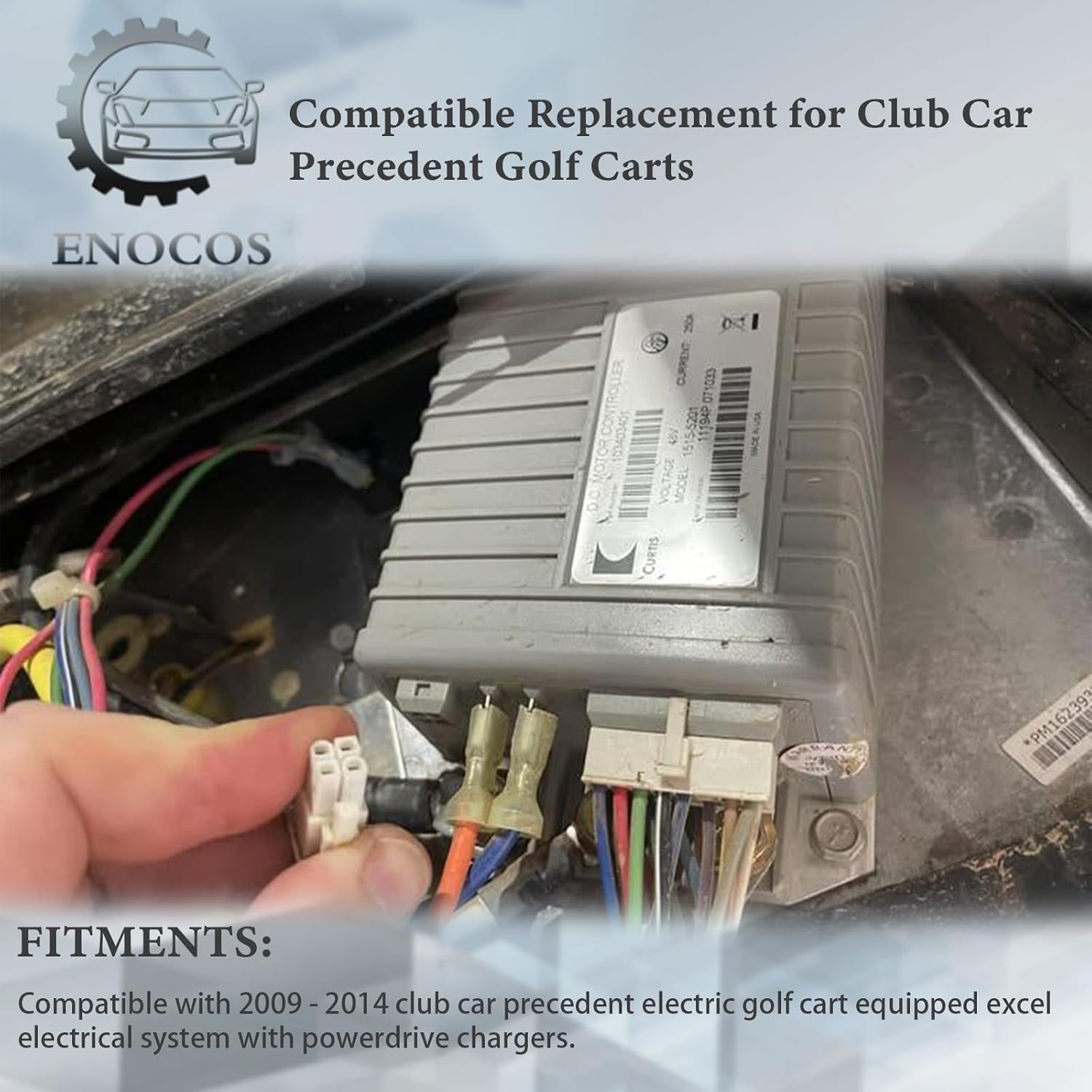 1515-5201 48V 250A DC Motor Controller Fits for 2009-2014 Club Car Precedent & DS Golf Carts, Replace# 103403401
