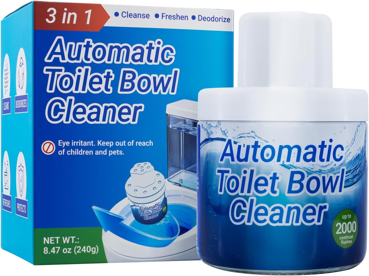 Automatic Toilet Bowl Cleaner, Rope Drop-In, 1 Pack