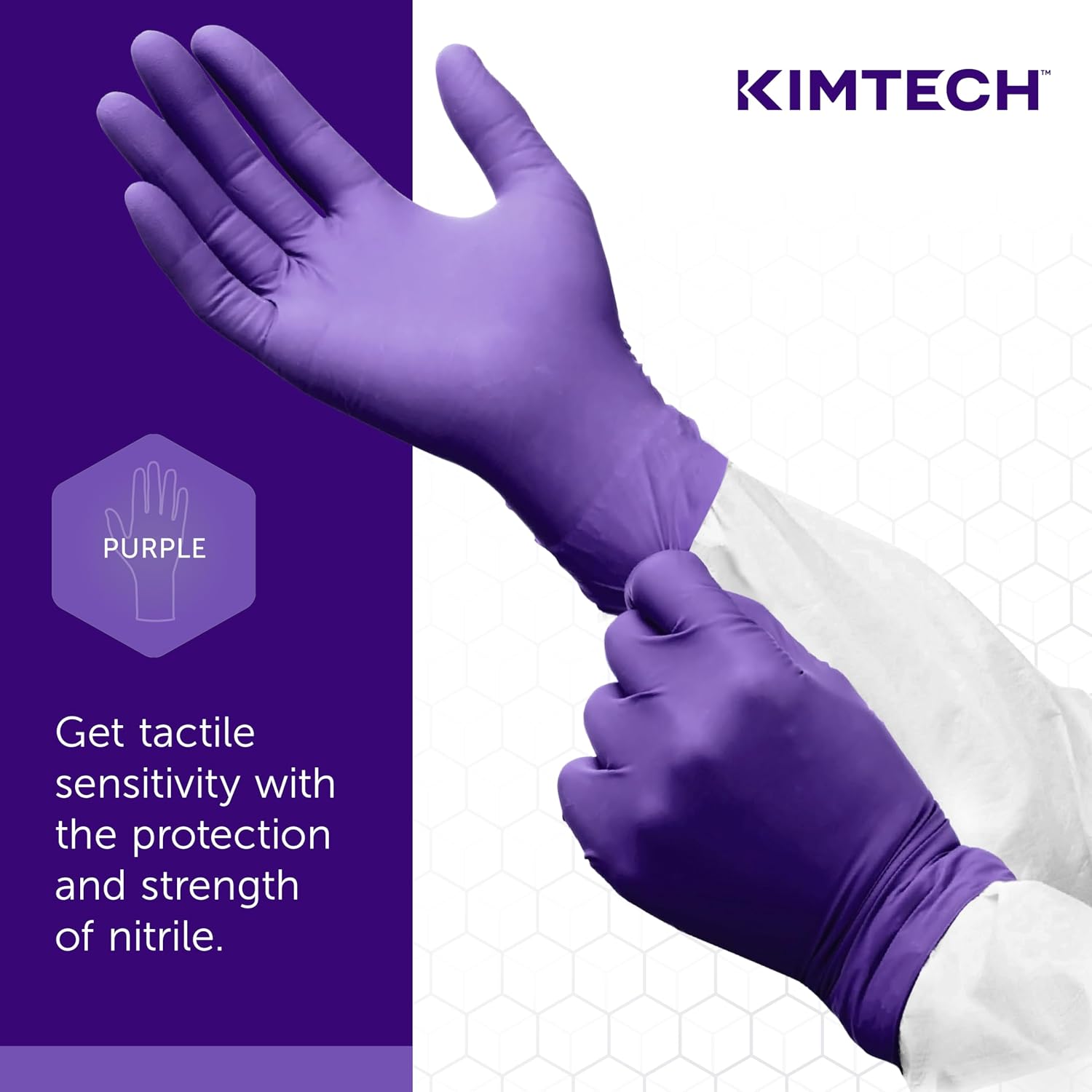 KIMTECH Unisex Purple Nitrile-xtra™ Exam Gloves