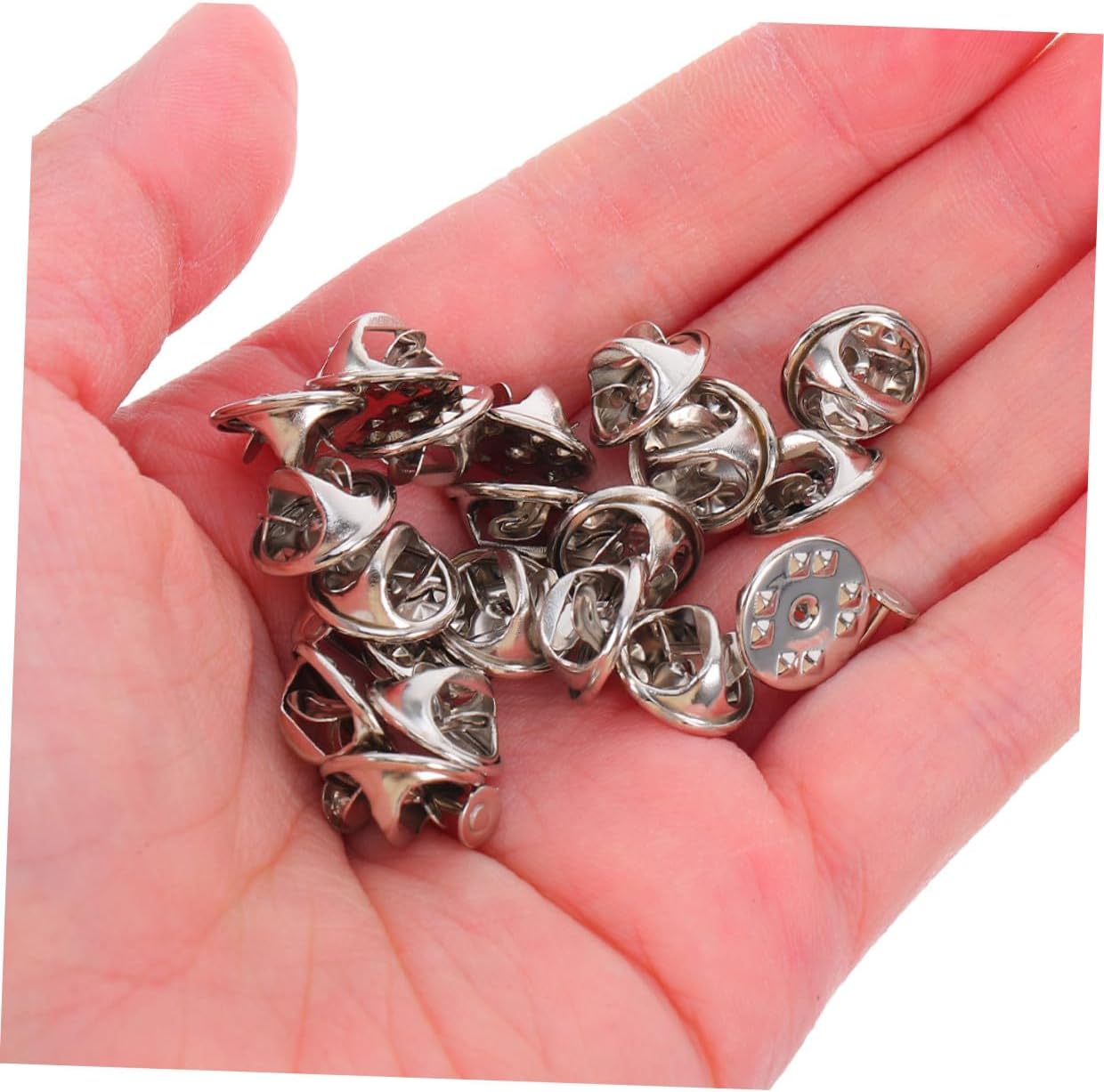 120pcs Solid Copper Butterfly Clutch Pin Backs for Lapel Pins Brooches and Ties Secure for Jewelry Making and Craft Accessories