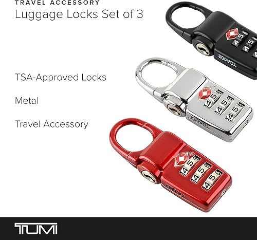 Miniatura 2 de TUMI - Caja de seguridad TSA - Cerradura de combinación para equipaje y mochila - Cerraduras aprobadas por la TSA - Accesorios de seguridad de viaje