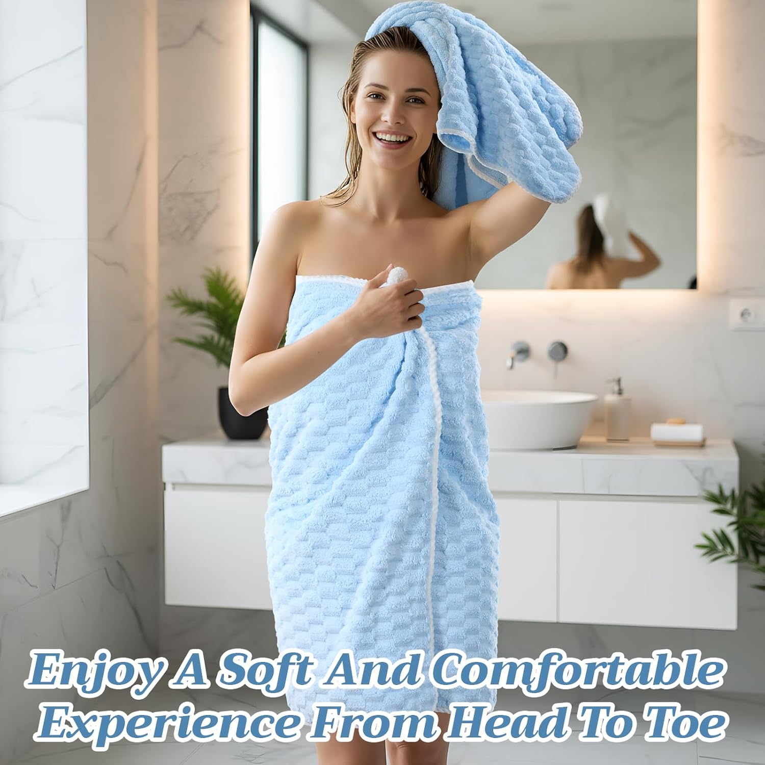 12 Pcs Soft Bath Towels Set Quick Dry for Bathroom, 4 Bath 4 Hand Towel 4 Washcloths Absorbent Microfiber Shower Washcloth for Gym Hotel Travel(Soft Color)