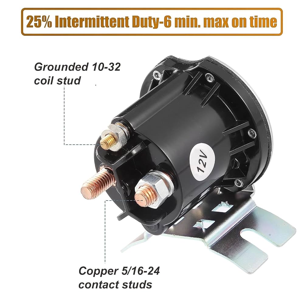 Sandyseptember Starter Solenoid 12V SRB325 76766 12V Starter Solenoid Relay Classic Car SRB333 74VB11450BA Starter Solenoid Selay Replacement Accessoires