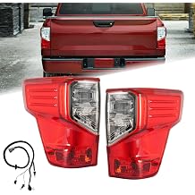 A Pair Halogen Type Tail light Assembly Fit for 2016-2023 Nissan Titan Rear Lamp Left Driver and Right Passenger Side With Bulbs Not Included Brake Light Bulb 26555-EZ23D 3151988R3AS NI2801213